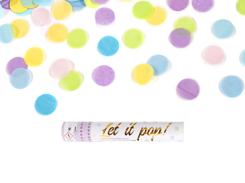 Lövőcső, színes körök, 28 cm, 1 db.