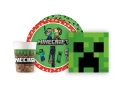 Csészék + tányérok + Mineraft papírszalvéták - 36 db.