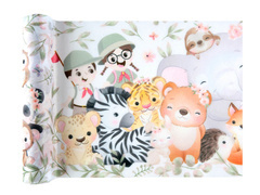 Nem szőtt asztali futó dekoráció Állatok - 30 cm x 5 m - 1 db.