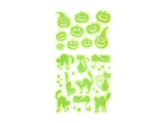 Sötétben világító matricák Halloweenre - 1 db.