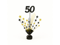 Asztali dekoráció 50. születésnapi partira - 36 cm - 1 db.