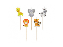 Állati piknik gyertyák - 5 db.