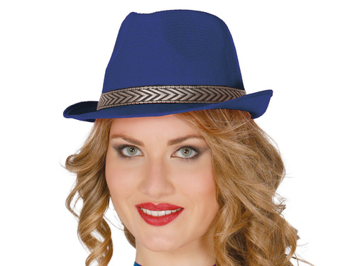 Gengszterkalap kék - 1 db.