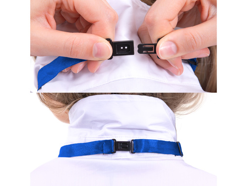 Tengerészkék flitteres csokornyakkendő - 7 x 12 cm - 1 db.