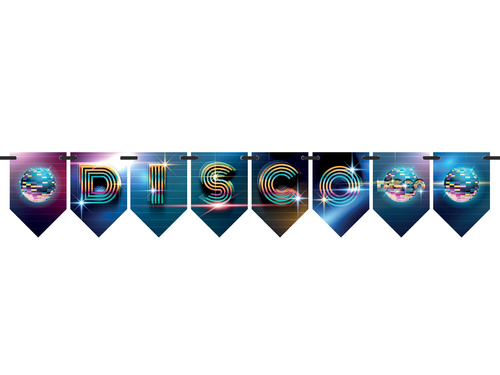 Disco zászló függő banner - 5 m
