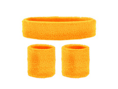 Disco 80-as évek neon narancssárga karszalagok - 3 db.