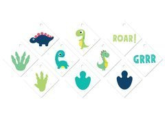 Palack medálok szalaggal Merry Dinosaurs - 12 db.