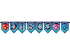 Disco zászló függő banner - 5 m