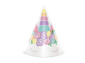 Egyszarvú születésnapi sapkák - 6 db.