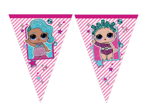 LOL Glitterati zászló banner - 230 cm - 1 db. - 23g