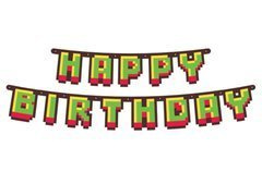 Happy Birthday Game On füzér - 160 cm - 1 db.