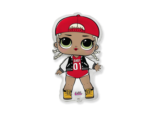 MC Swag LOL Surprise fólia léggömb - 31 x 18 cm - 1 db.