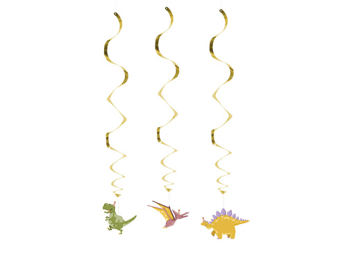 Függő dekoráció Dino Party malacok - 3 db.