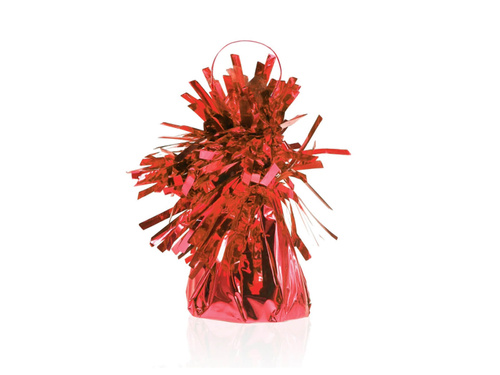 Fóliasúlyok héliummal töltött léggömbökhöz - piros - 145 g