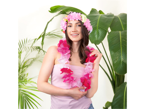 Hawaii rózsaszín nyaklánc - 1 db.