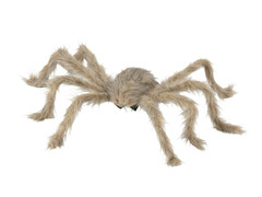 Halloween szőrös pók dekoráció - 75 cm - 1 db.