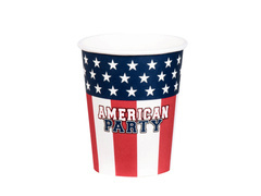 USA zászlós papírpoharak - 210 ml - 10 db.