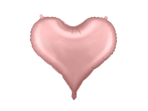 Fólialufi Szív világos rózsaszín - 61 x 53 cm - 1 db.