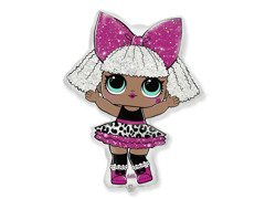 Diva LOL meglepetés születésnapi fólialéggömb - 85 x 64 cm