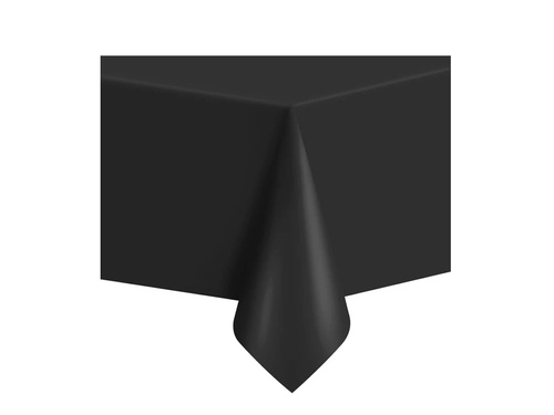 Fekete fóliás terítő - 137 x 274 cm - 1 db.