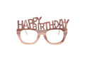 Boldog születésnapot szemüveg rózsaszín arany - 4 db.