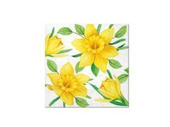 Húsvéti szalvéták Nárcisz - 25 cm - 20 db.