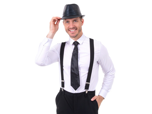 Fekete nyakkendő - 45 cm - 1 db.