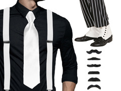 Gengszter fehér szett - 1 szett.