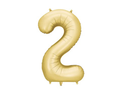 Fólia lufi arany szám 2 - 86 cm - 1 db.