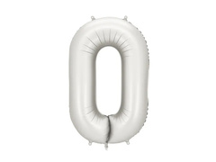 Fólia lufi ezüst szám 0 - 86 cm - 1 db.