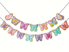 Hapy Születésnapi pillangó füzér - 500 cm - 1 op.