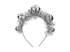 Fejpánt Disco gömbök ezüst - 1 db.