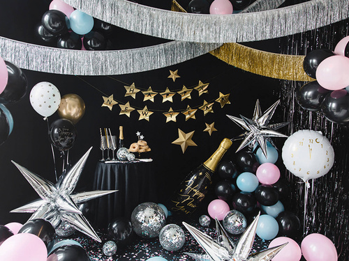 Boldog új évet csillagok banner - 290 cm - 1 db.