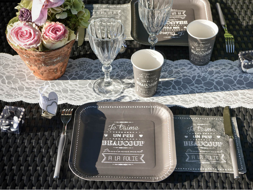 Csipke asztali futó dísz - fehér - 18 cm x 3 m - 1 db.