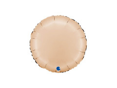 Kerek szatén húsfóliás lufi - 14" - 1 db.