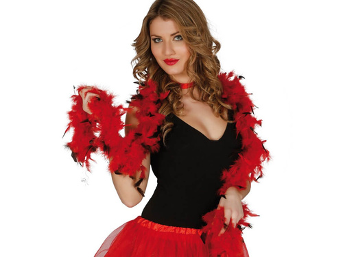 Boa - fekete és piros - 180 cm.