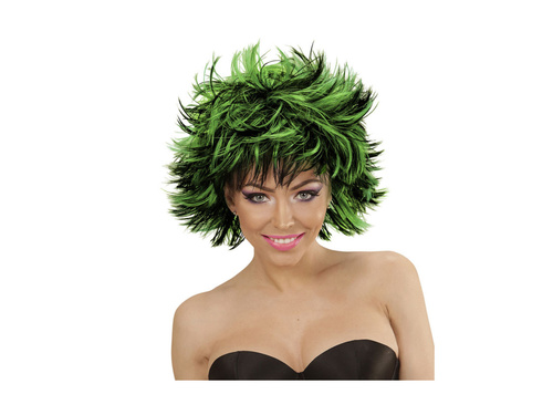 Fekete és zöld gőzölgő paróka