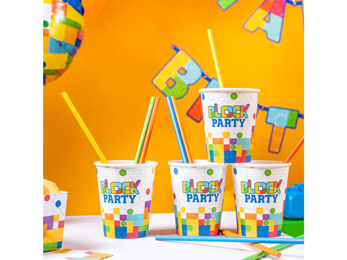 Papír szívószálas blokkok - 19,5 cm - 10 db.