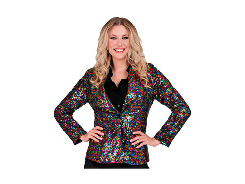 Party Fashion többszínű flitteres kabát