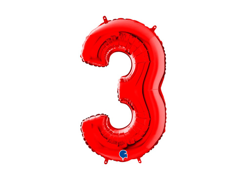 3-as számú fólialufi piros - 66 cm - 1 db.