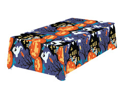 Vidám Halloween asztalterítő - 137 x 274 cm - 1 db.