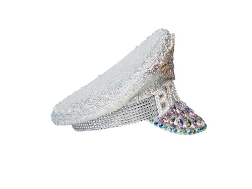 Glitter menyasszonyi sapka - 1 db.