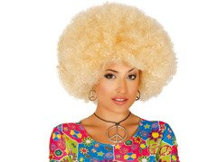 Mega afro szőke paróka - 1 db.