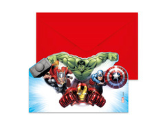 Bosszúállók születésnapi meghívók - 6 db.