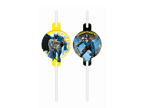 Batman születésnapi szívószálak - 4 db.