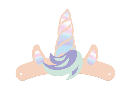 Egyszarvú papír szalagok - 6 db.