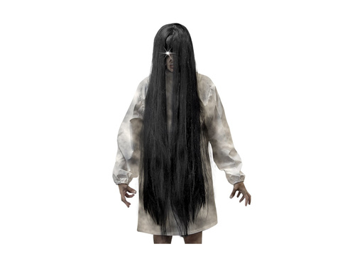 Gonosz szellem fekete parókája - 100 cm