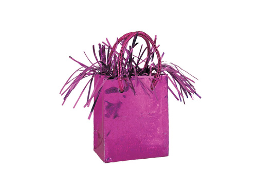 Héliummal töltött lufi súly Mini ajándéktáska rózsaszín - 178g.