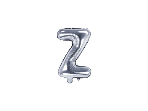 Fólia lufi "Z" betű ezüst - 35 cm