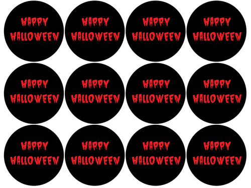 Ostya muffin süteményekhez Véres Halloween